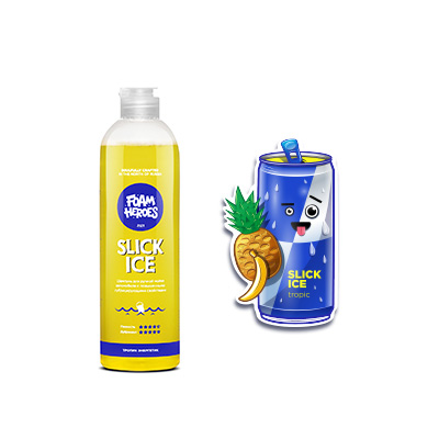 Foam Heroes Slick Ice Zippy шампунь для ручной мойки автомобиля, 500мл