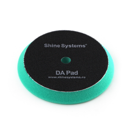 Shine Systems DA Foam Pad Green - полировальный круг экстра твердый зеленый, 130 мм.